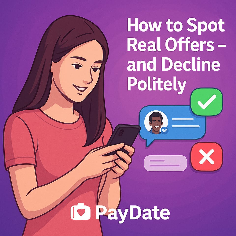 How to Spot Real Offers – and Decline Politely