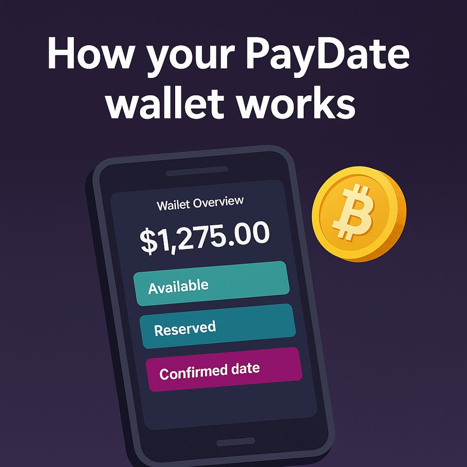 How your PayDate wallet works (balance, refund, payouts)